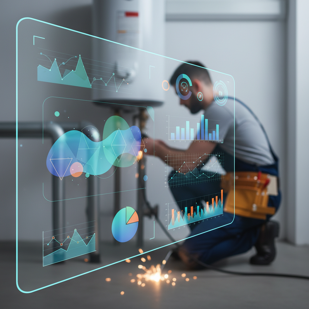 7 Proven GMB Tactics for Salt Lake City Plumbers: Professional shot of an AI-powered dashboard displaying GMB analytics and content suggestions, with  | innovAIt Media