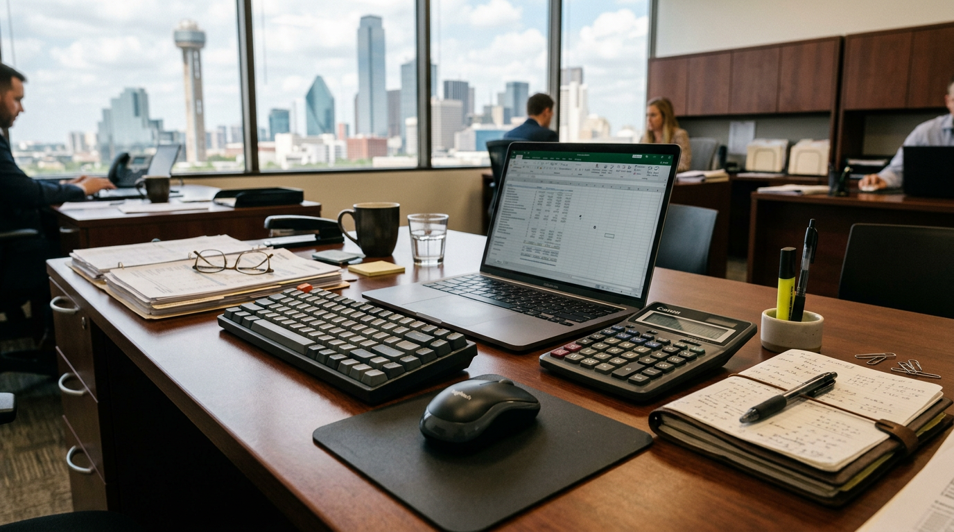 Accounting Firm equipment and tools used by professionals in Dallas, Texas