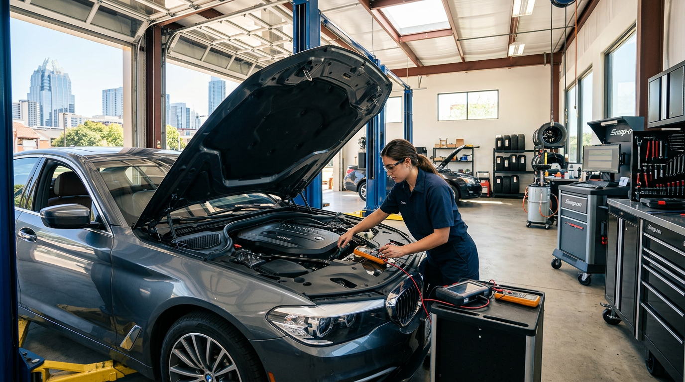 Auto Repair Shop professional working in Austin, Texas Auto Repair Shop professional working in Austin, Texas