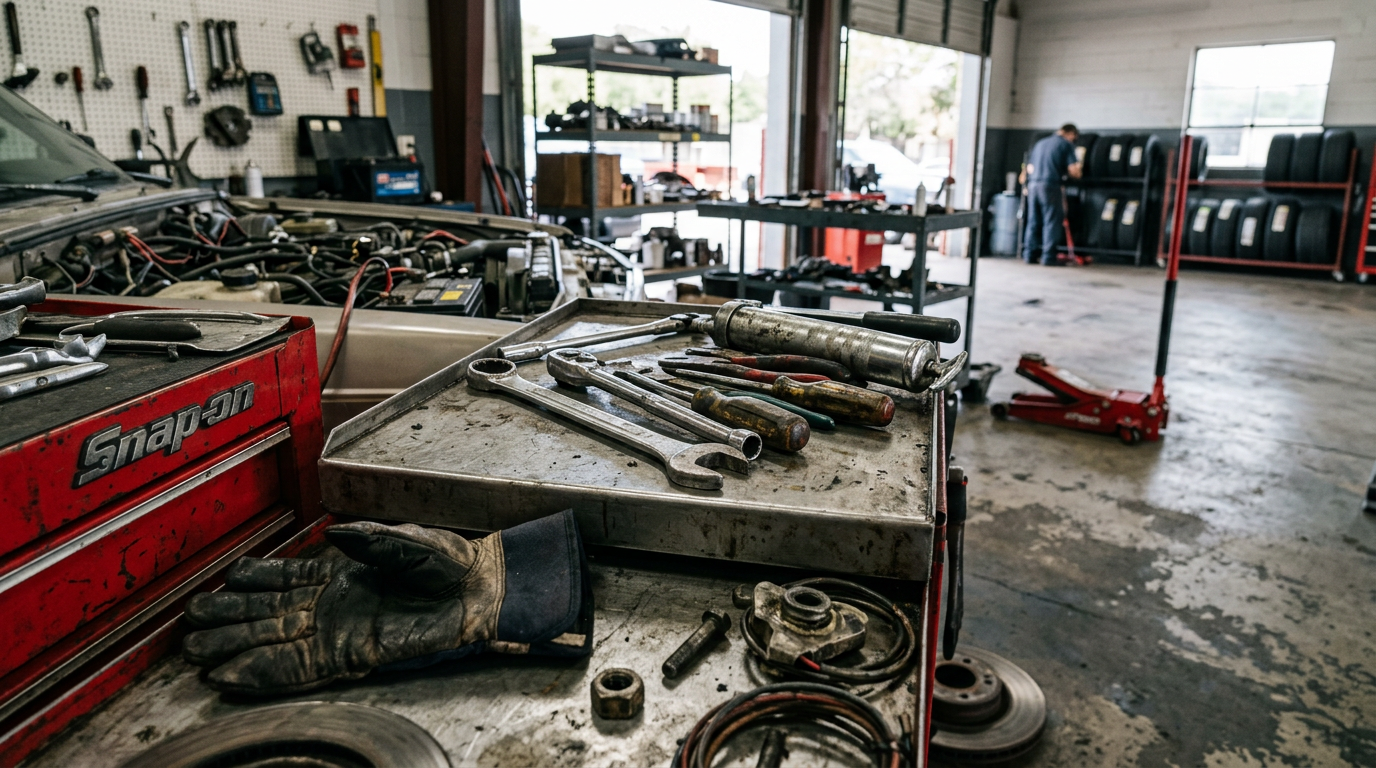 Auto Repair Shop equipment and tools used by professionals in Austin, Texas Auto Repair Shop equipment and tools used by professionals in Austin, Texas