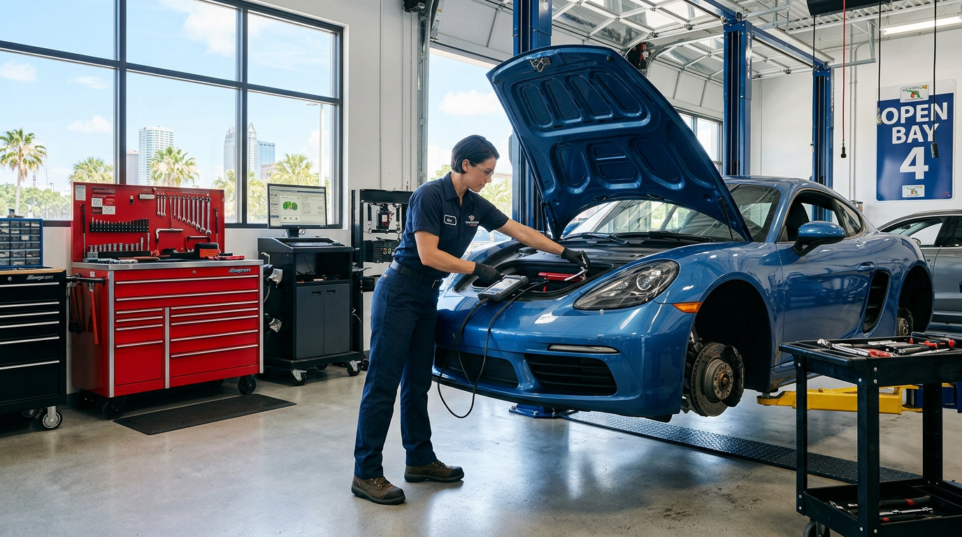 Auto professional working in Tampa, Florida