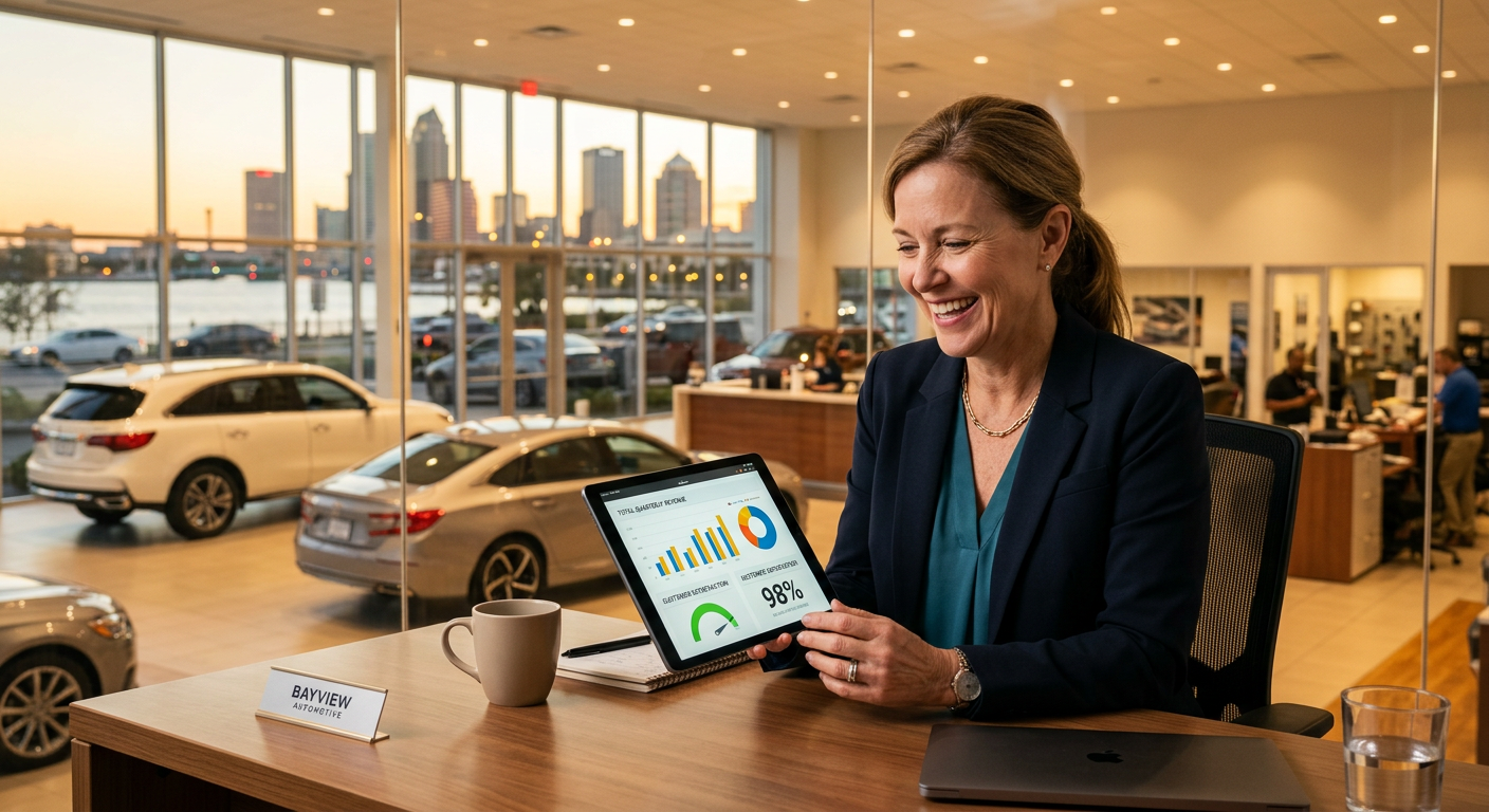 Auto business owner seeing AI marketing results in Tampa, Florida