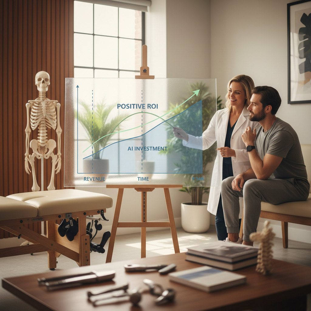 Can AI Actually Help a Sarasota Chiropractor Rank Locally? Can AI Actually Help a Sarasota Chiropractor Rank Locally?: A graph showing revenue increase vs. AI investment over time, indicating a positive ROI. | innovAIt Media