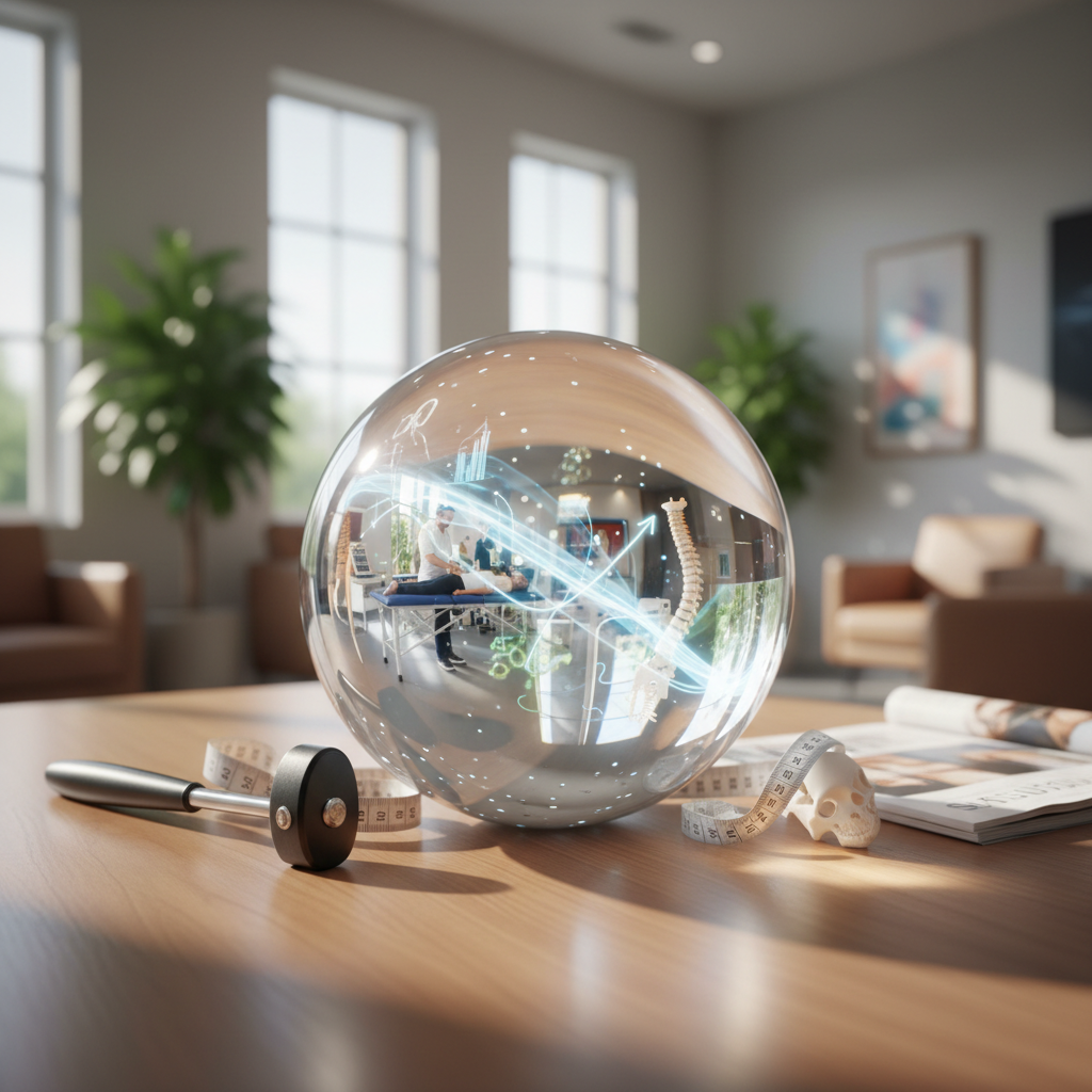 Can AI Actually Help a Sarasota Chiropractor Rank Locally? Can AI Actually Help a Sarasota Chiropractor Rank Locally?: A conceptual image of AI predicting market trends and patient behavior, visualized as data flowing i | innovAIt Media