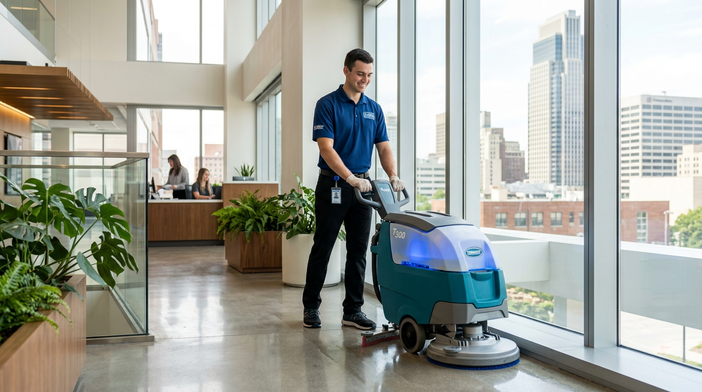 Cleaning Service professional working in Omaha, Nebraska