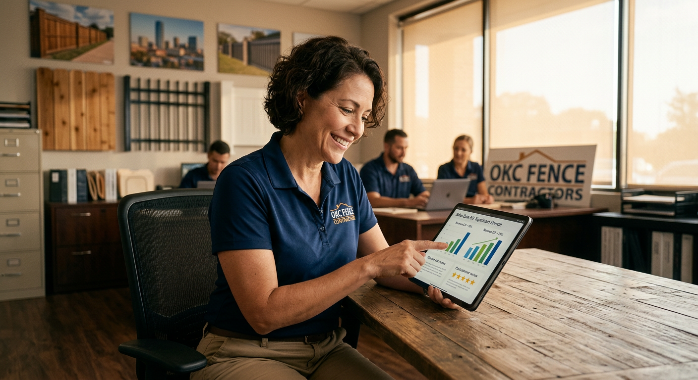 Buildertrend for Fence Contractor in Oklahoma City, OK — Fence Contractor business owner seeing AI marketing results in Oklah — Where Fence Contractor Buildertrend for Fence Contractor in Oklahoma City, OK — Fence Contractor business owner seeing AI marketing results in Oklah — Where Fence Contractor