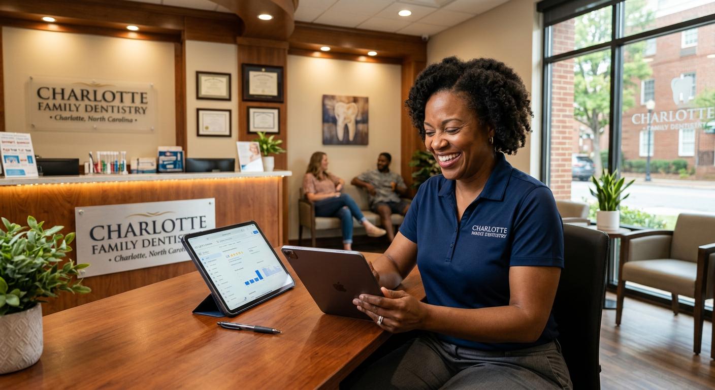 Family Dentistry business owner seeing AI marketing results in Charlotte, North Carolina