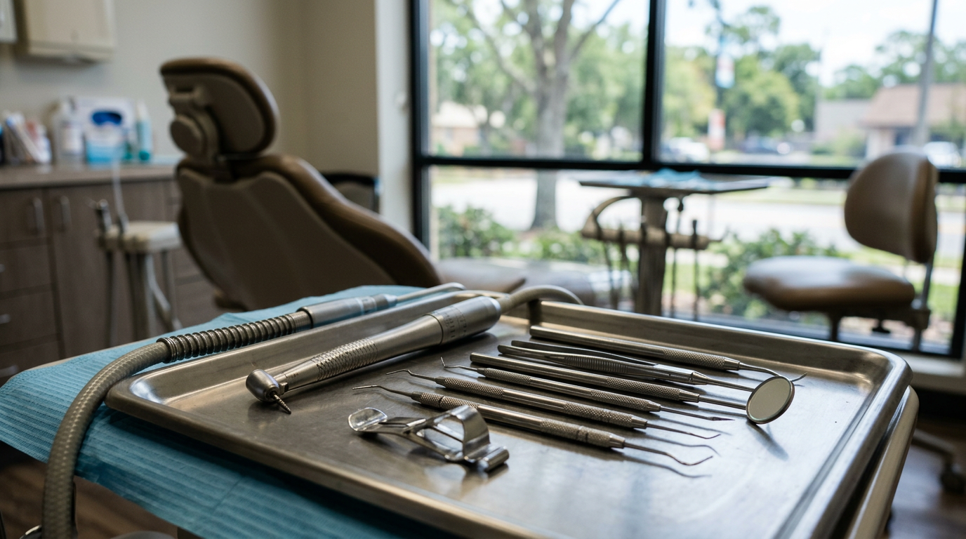 Dental Practice equipment and tools used by professionals in Jacksonville, Florida