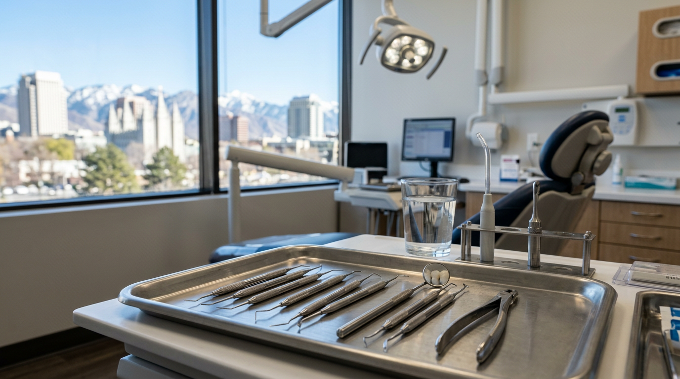 Dental Practice equipment and tools used by professionals in Salt Lake City, Utah
