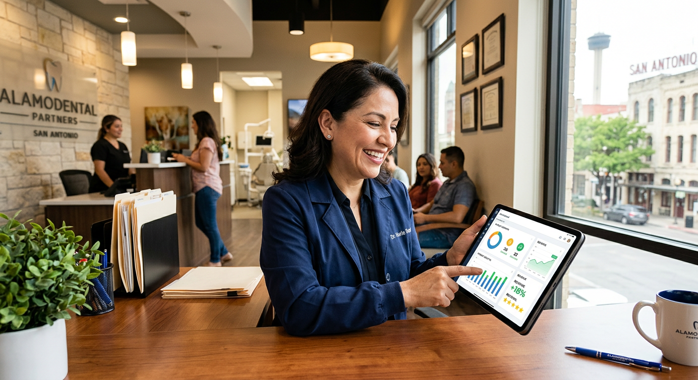 Dental Practice business owner seeing AI marketing results in San Antonio, Texas