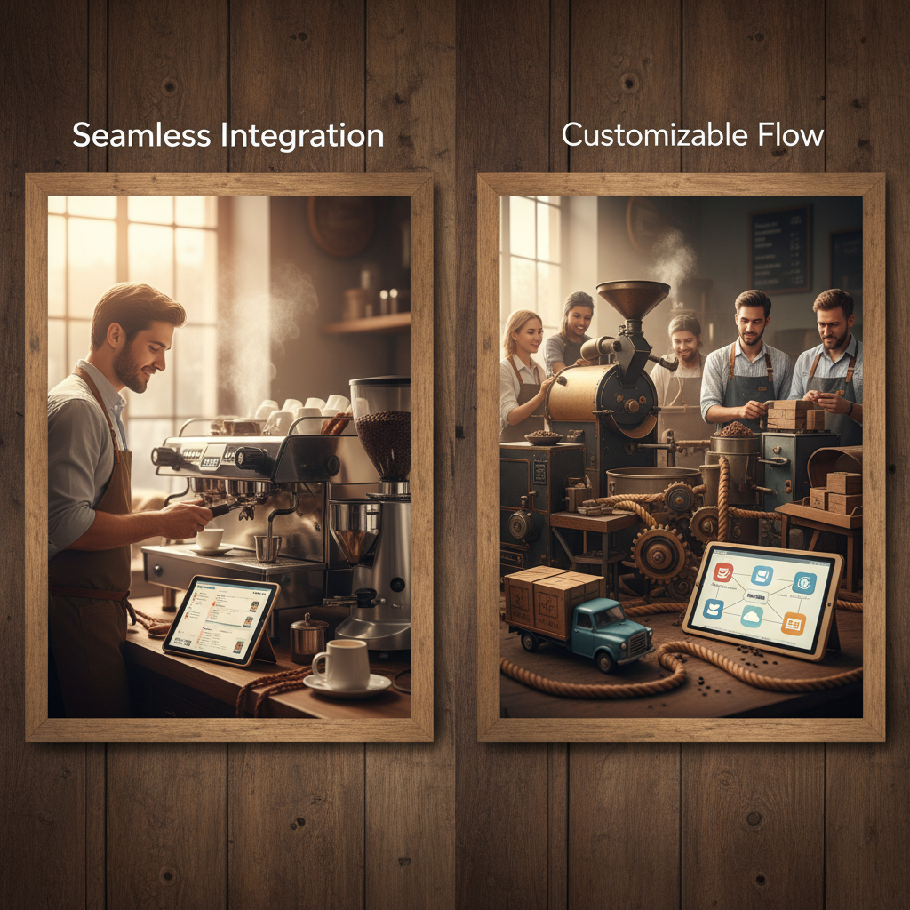 Do Coffee Roasters See Real ROI With HubSpot AI?: A diagram comparing HubSpot's internal automation (seamless integration) vs. n8n's broader, more cus | innovAIt Media