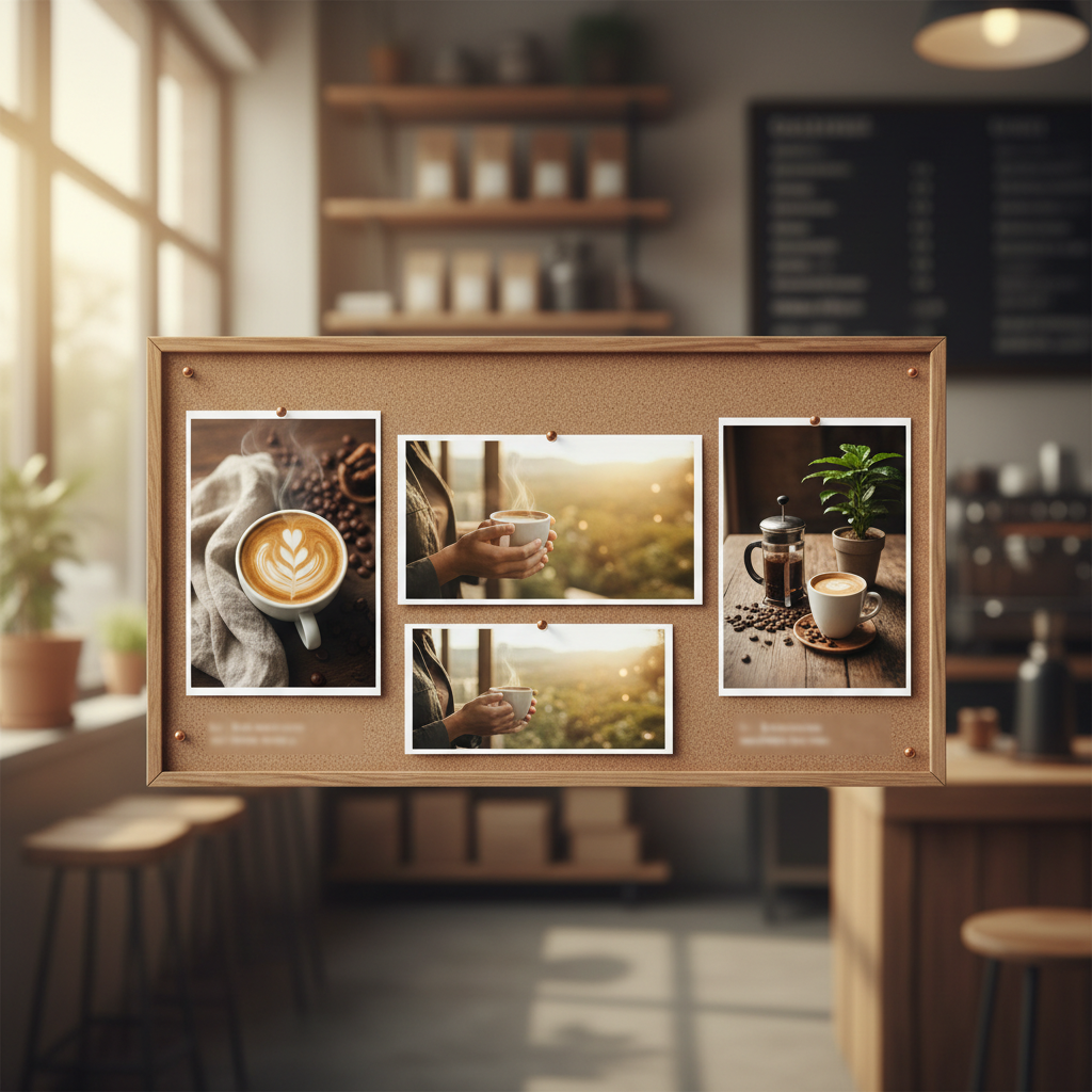 Do Coffee Roasters See Real ROI With HubSpot AI?: A collage of various marketing graphics (social media post, ad banner, blog header) all clearly crea | innovAIt Media