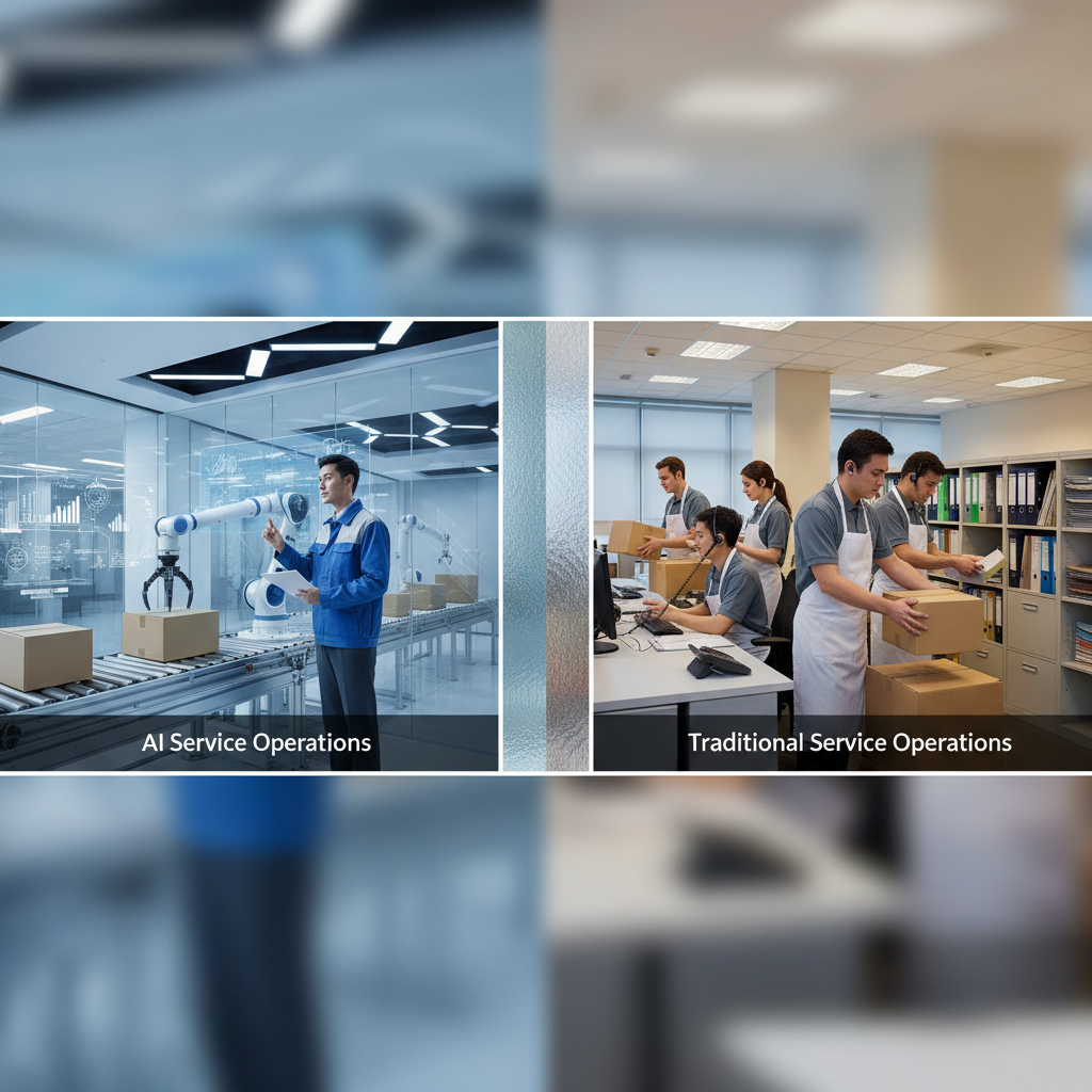 Does Perplexity AI Boost My Local Pack Rankings? Does Perplexity AI Boost My Local Pack Rankings?: Table comparing AI vs Traditional Service Operations | innovAIt Media