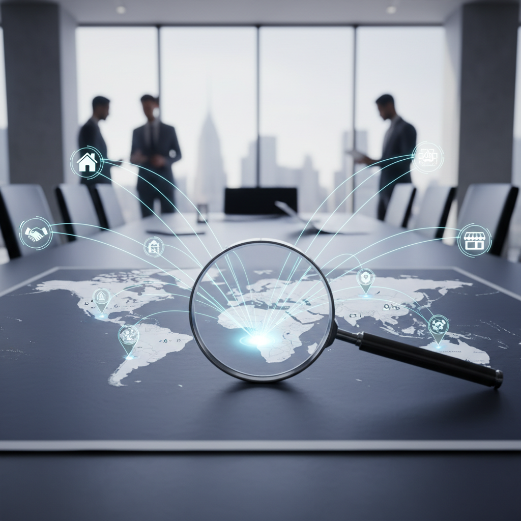 Does Perplexity AI Boost My Local Pack Rankings? Does Perplexity AI Boost My Local Pack Rankings?: An illustrative graphic showing a magnifying glass over a world map, with AI icons radiating out, em | innovAIt Media