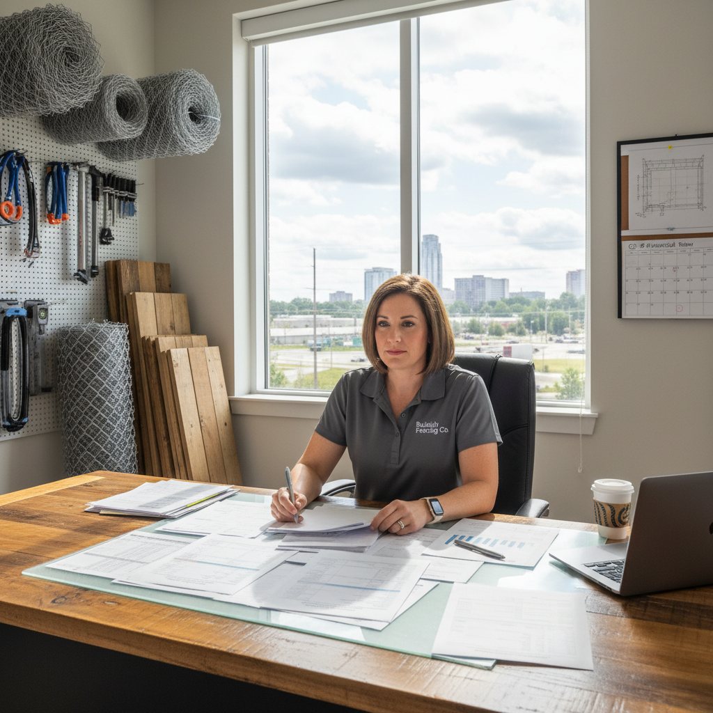 Fencing business owner reviewing funding options in Raleigh, NC