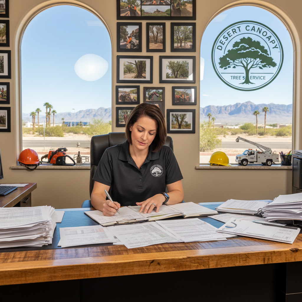 Tree Service business owner reviewing funding options in Las Vegas, NV