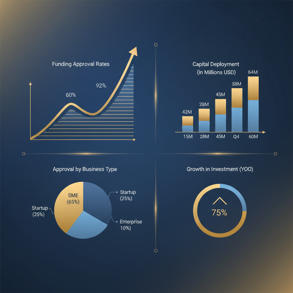 Business funding approval data for Tree Service owners
