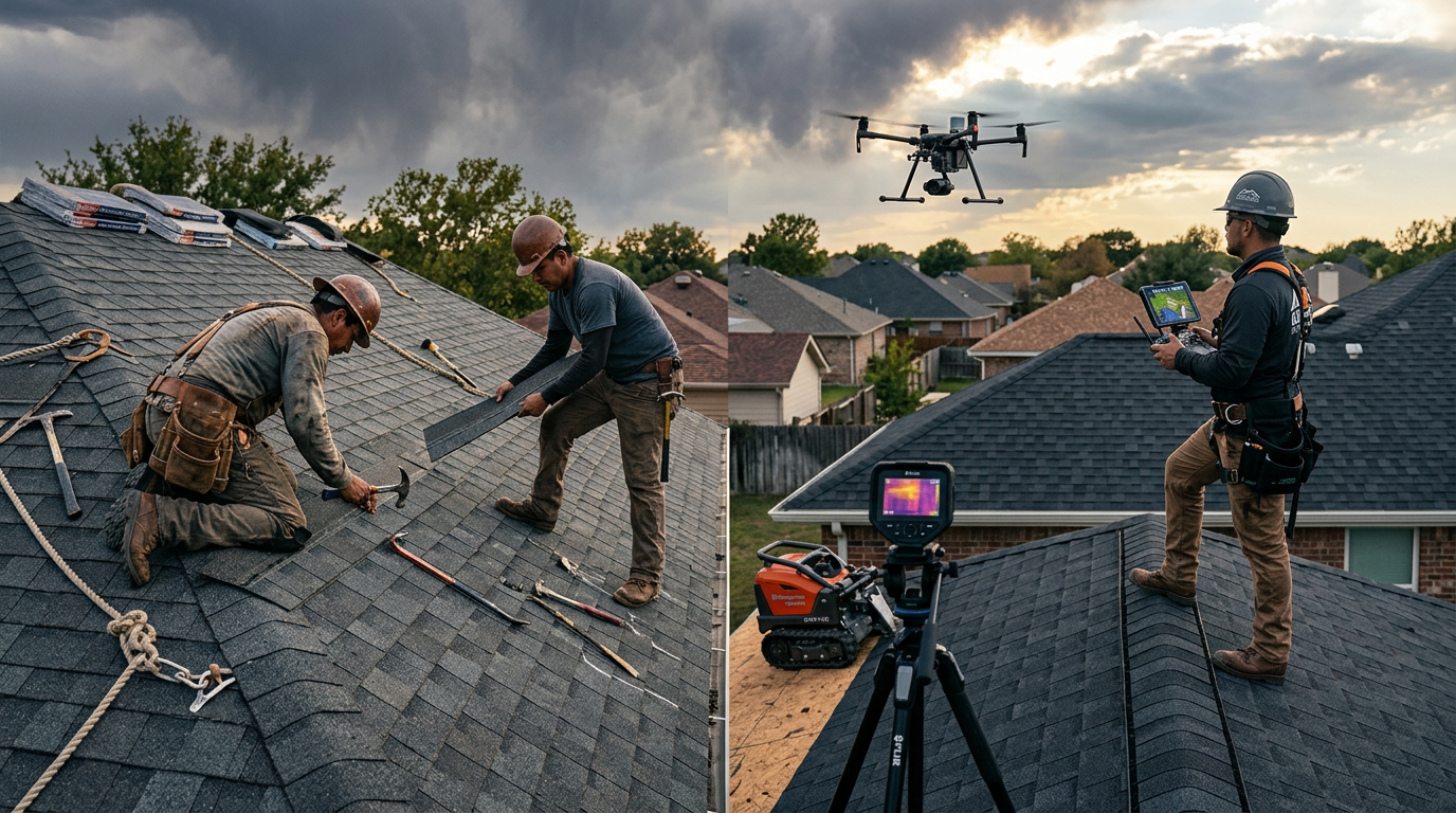 GPT-5.2 Pro Breakthrough: What Happens When Commercial Roofers Replace Legacy SEO: AI vs Traditional methods comparison diagram | innovAIt Media