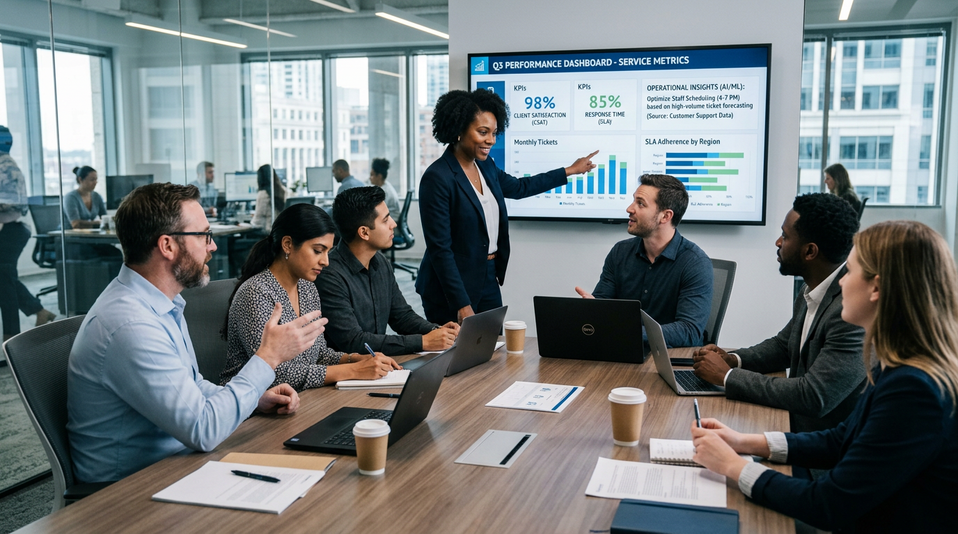 GPT-5.4 Thinking vs ProVia: Independent Agency Reality Check GPT-5.4 Thinking vs ProVia: Independent Agency Reality Check: A professional and diverse team meeting around a conference table with a digital dashboard showing K | innovAIt Media