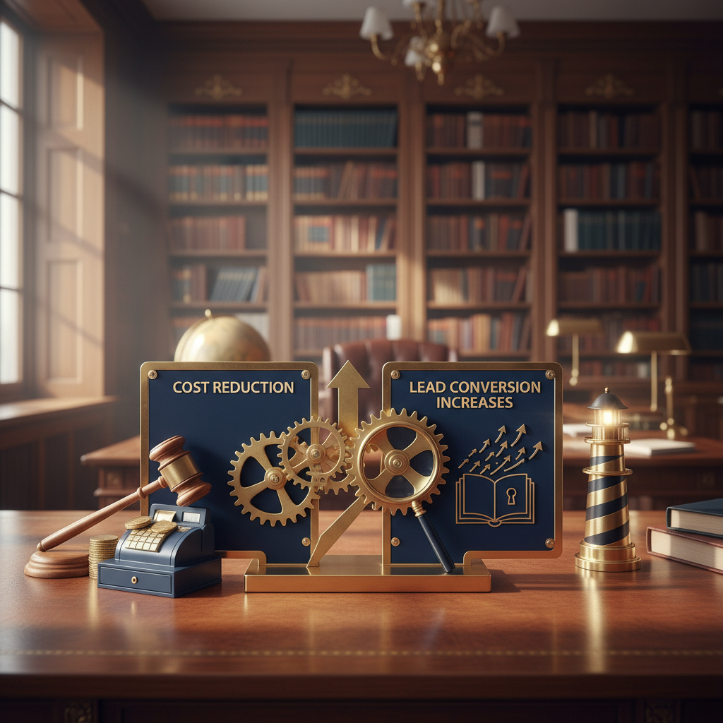 Heygen vs. Synthesys: Which AI Video Tool Boosts Family Law Marketing?: Chart illustrating ROI metrics like cost reduction and lead conversion increases. | innovAIt Media