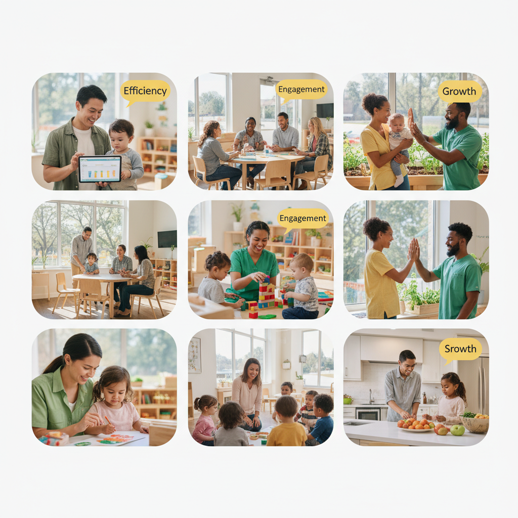 How Much Does AI Actually Cost a Green Bay Private Preschool? How Much Does AI Actually Cost a Green Bay Private Preschool?: A collage of diverse smiling parents and educators, perhaps with thought bubbles containing positive | innovAIt Media