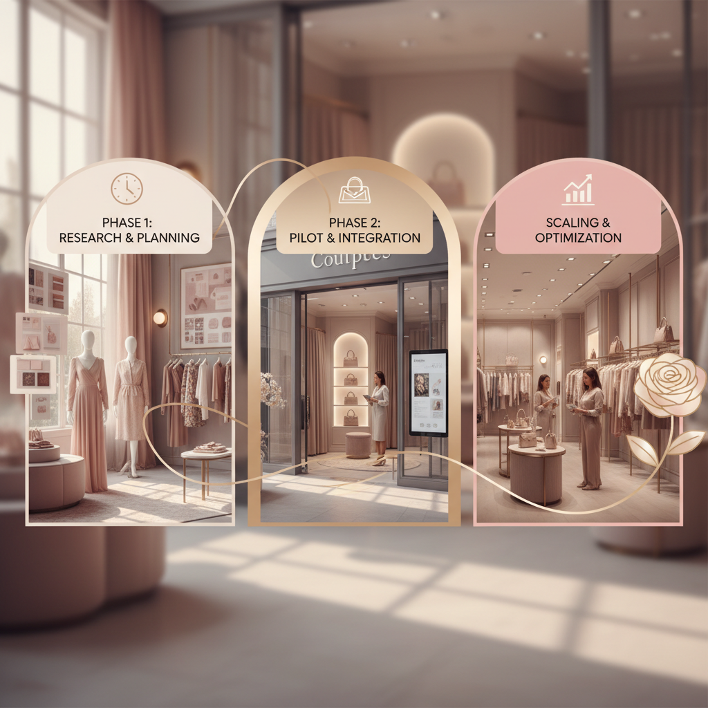 How Much Does AI Actually Cost a Sarasota Boutique? Real Numbers Inside: AI implementation timeline infographic | innovAIt Media