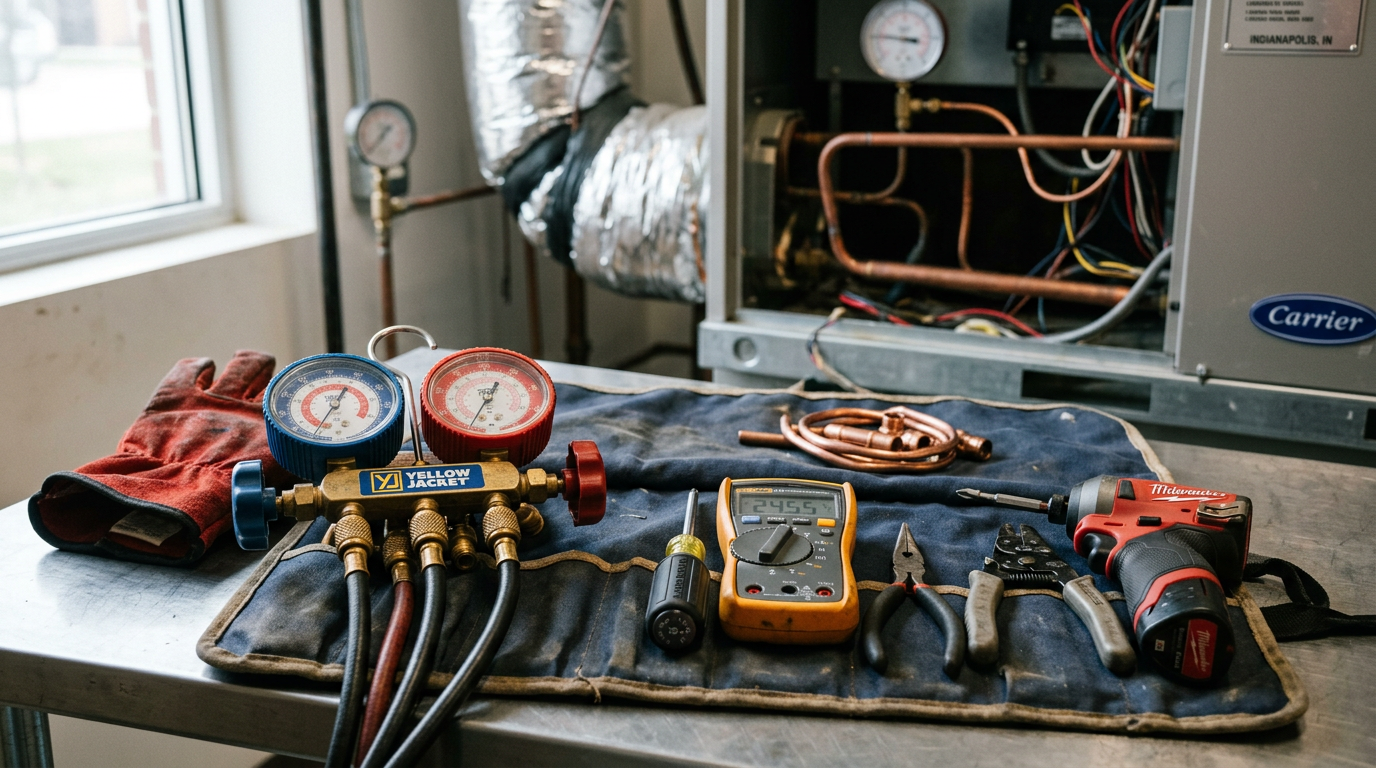 HVAC Contractor equipment and tools used by professionals in Indianapolis, Indiana HVAC Contractor equipment and tools used by professionals in Indianapolis, Indiana