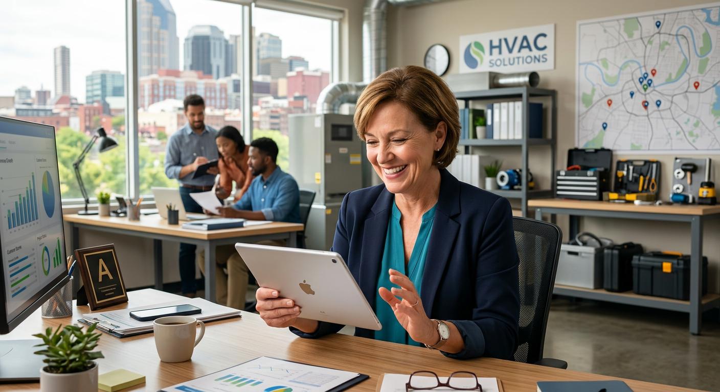HVAC Contractor business owner seeing AI marketing results in Nashville, Tennessee