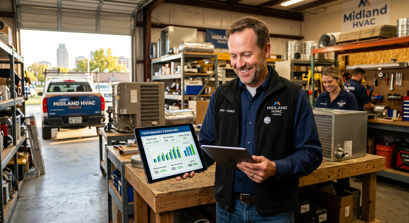 Sera for HVAC Contractor in Omaha, NE — Sera for hvac contractors, NE — HVAC Contractor business owner seeing AI marketing re