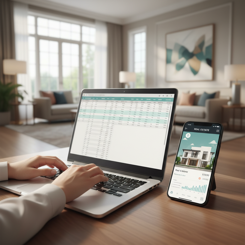 How Can Buckhead Atlanta Luxury Realtors Use Hyperlocal SEO? - An uncluttered, professional image of a person's hands typing on a laptop, with 