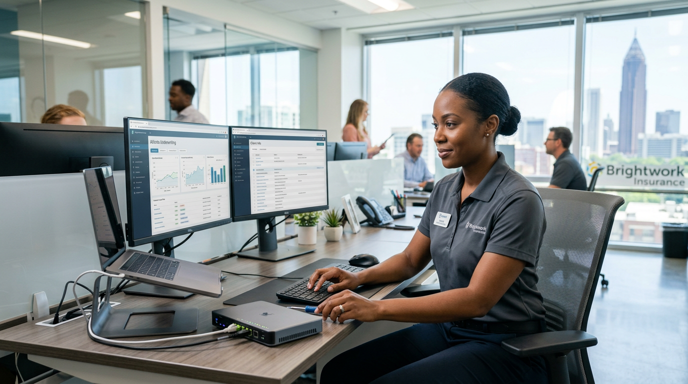 Insurance Agency professional working in Atlanta, Georgia Insurance Agency professional working in Atlanta, Georgia