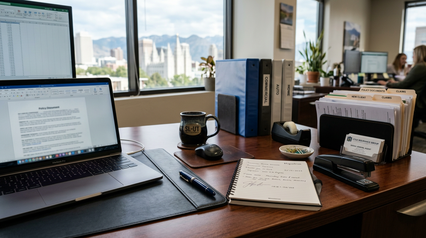 Insurance Agency equipment and tools used by professionals in Salt Lake City, Utah