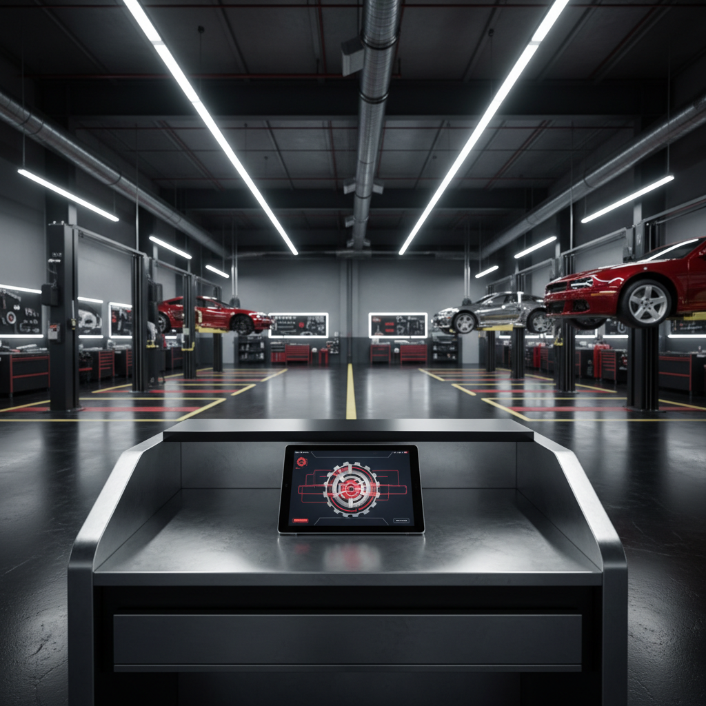 Is AI Chatbot Integration Worth It for Memphis Auto Shops? Is AI Chatbot Integration Worth It for Memphis Auto Shops?: A sleek, modern auto repair shop in Memphis with an AI chatbot interface displayed on a tablet at th | innovAIt Media