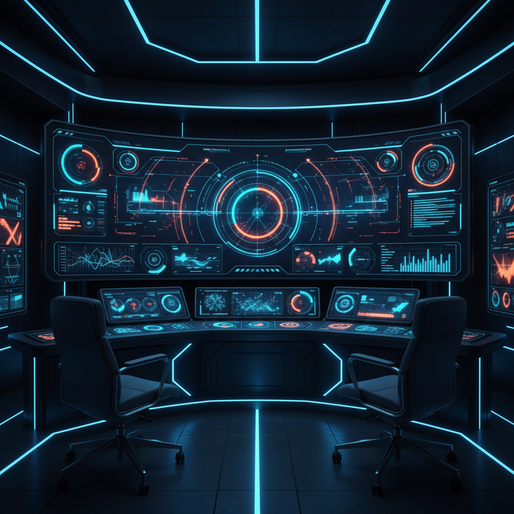 Is AI Dispatch Worth It for Salt Lake City Plumbers?: Professional photo of a control room dashboard displaying various AI dispatch metrics | innovAIt Media