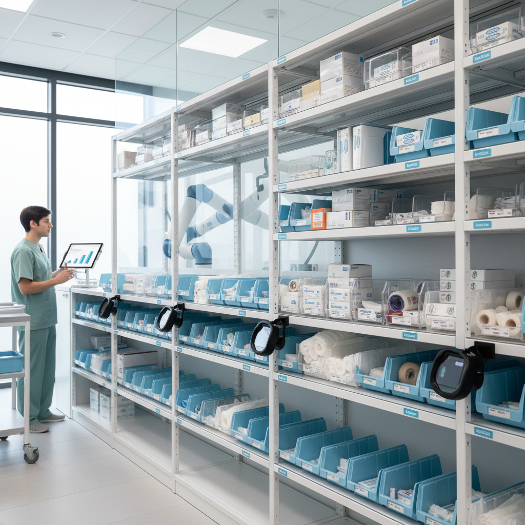 Is ChatGPT's predictive scoring better than SEO's for urgent care?: A supply room in an urgent care clinic with neatly organized medical supplies, illustrating efficien | innovAIt Media