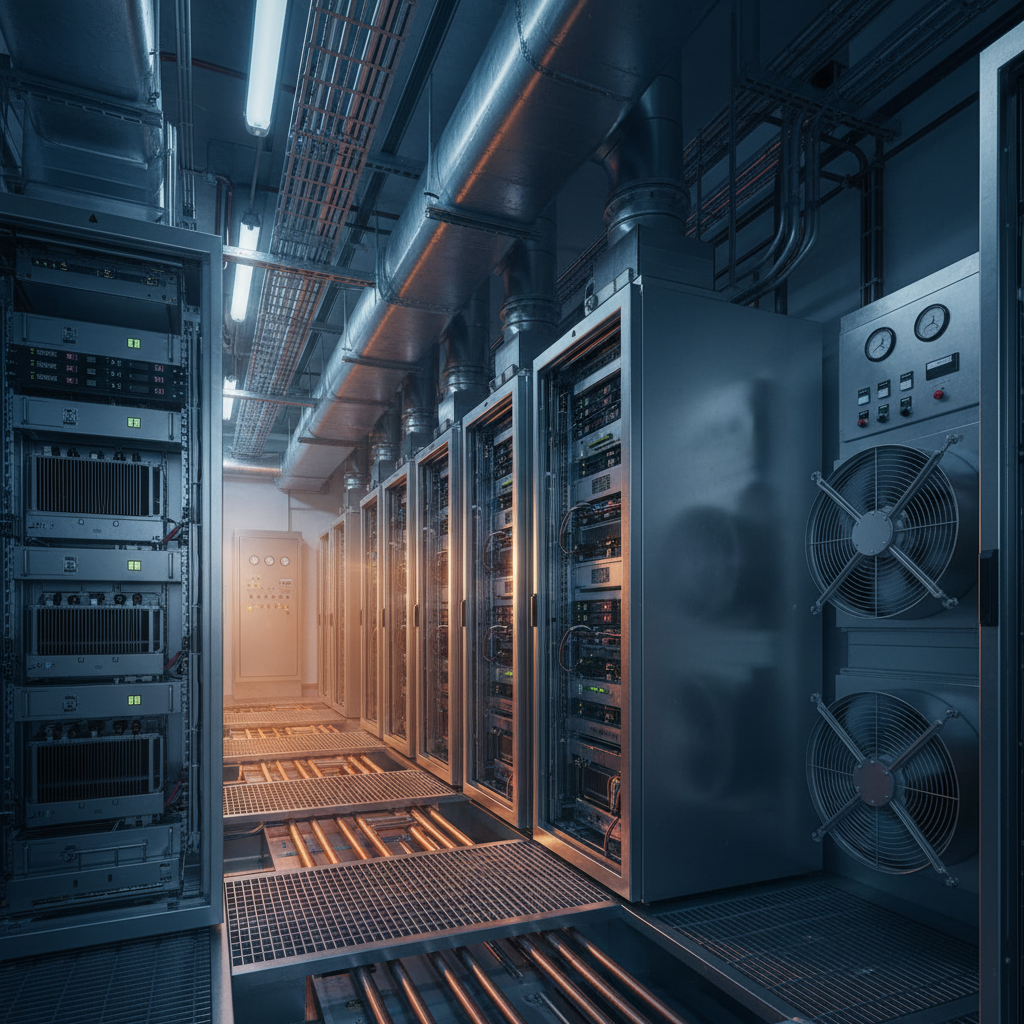 Is It Too Late for Las Vegas HVACs to Start Using AI? Is It Too Late for Las Vegas HVACs to Start Using AI?: Professional photo of a sleek, modern server room or data center, representing AI infrastructure. | innovAIt Media