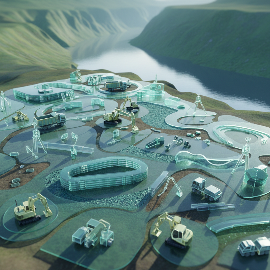 Is it too late for Oregon landscapers to start using AI?: Overhead drone shot of a sprawling landscape design project in progress near the Columbia River Gorg | innovAIt Media