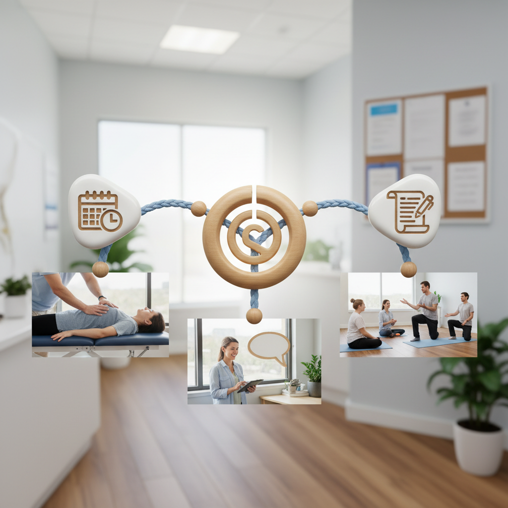 Is Perplexity AI Killing Your Chiropractic Practice's SEO?: A graphic emphasizing the connection between AI tools, patient satisfaction, and practice growth, pe | innovAIt Media