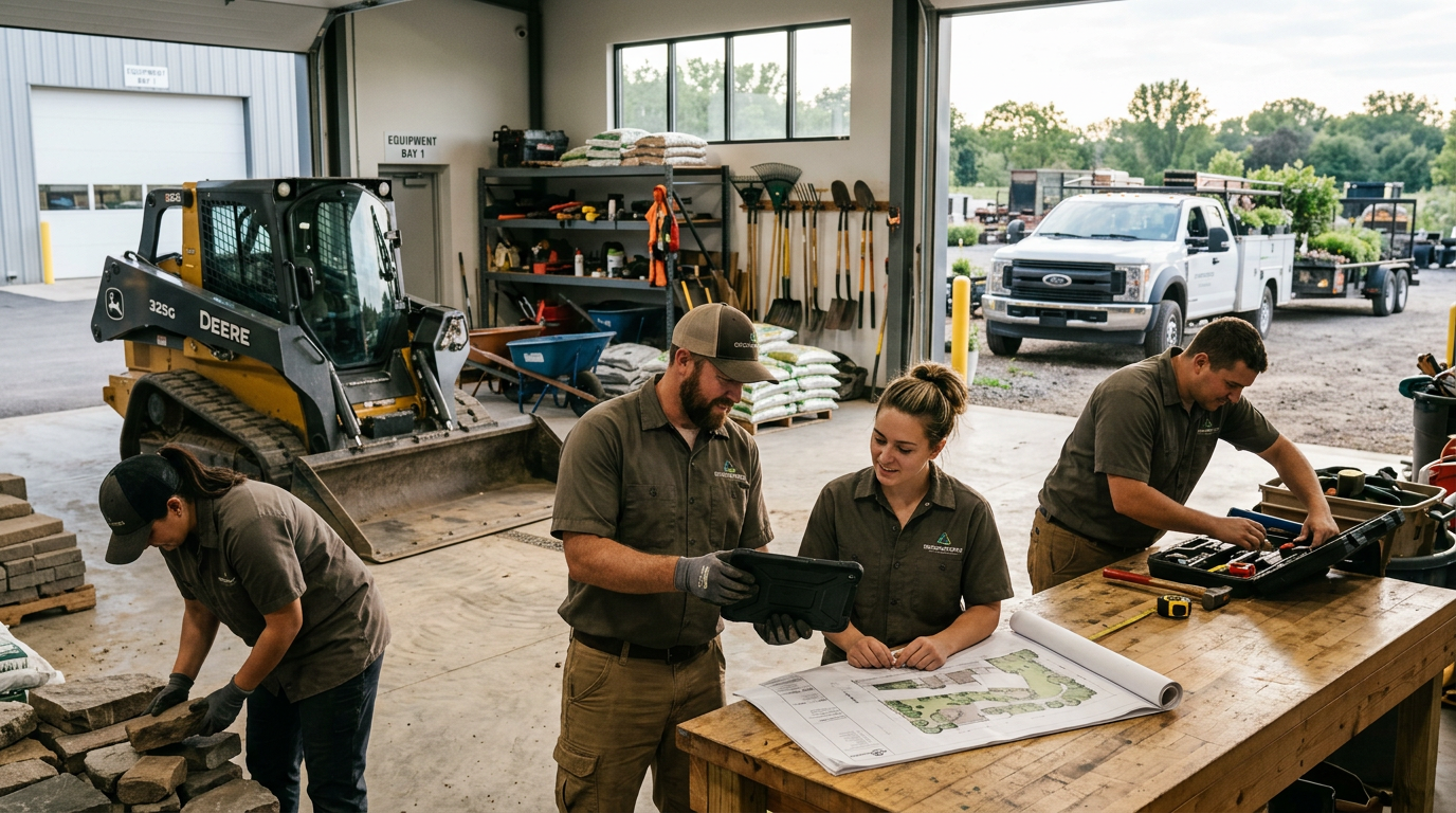 Jobber for Landscaping Company in Las Vegas, NV: Professional Jobber for Landscaping Company workspace with modern equipment and  | innovAIt Media