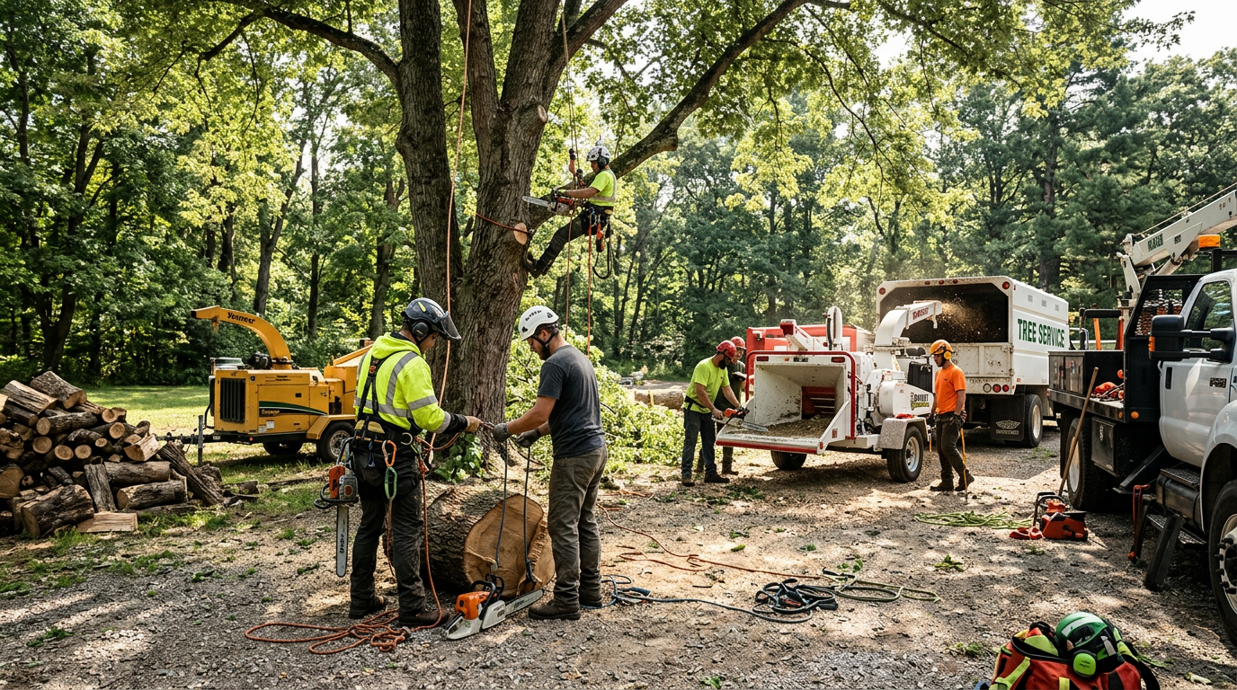 Jobber for Tree Service in Denver, CO: Professional Jobber for Tree Service workspace with modern equipment and team co | innovAIt Media