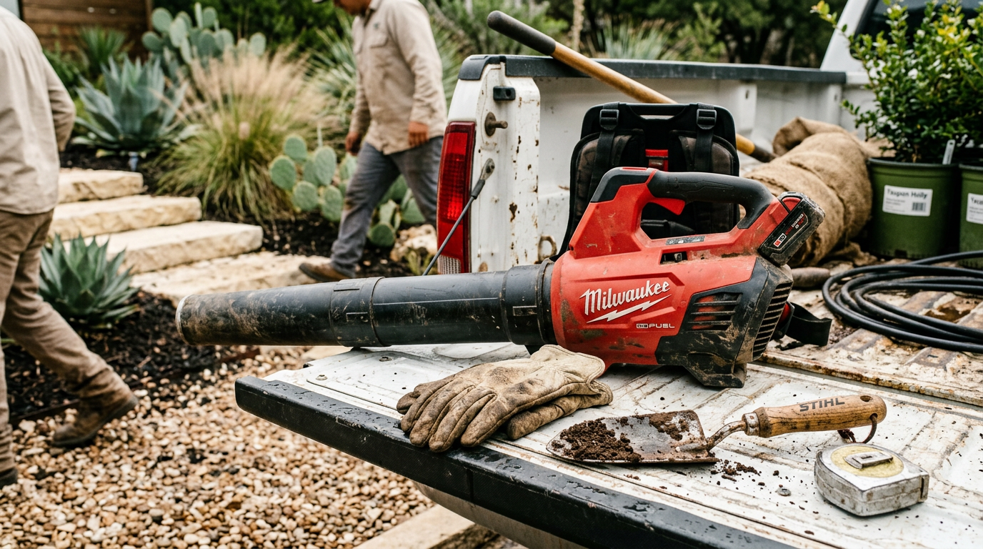 Landscaping Company equipment and tools used by professionals in Austin, Texas Landscaping Company equipment and tools used by professionals in Austin, Texas