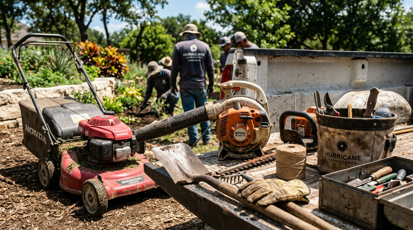 Landscaping Company equipment and tools used by professionals in San Antonio, Texas Landscaping Company equipment and tools used by professionals in San Antonio, Texas