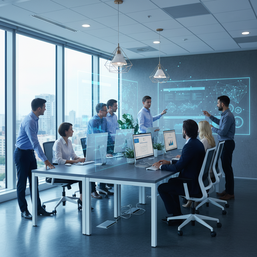 Lewiston's Agencies: Is Your GPT Optimization a Blind Spot? Lewiston's Agencies: Is Your GPT Optimization a Blind Spot?: Professional photo of a diverse team collaborating in a modern office environment, with subtle AI in | innovAIt Media