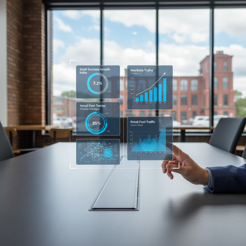 Lewiston's Agencies: Is Your GPT Optimization a Blind Spot? Lewiston's Agencies: Is Your GPT Optimization a Blind Spot?: Professional image of an AI interface displaying locally relevant data points and metrics for Lewist | innovAIt Media