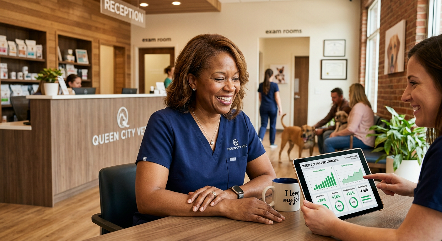 Nabla for Veterinary Clinic in Charlotte, NC — Veterinary Clinic business owner seeing AI marketing results in Charlotte, Nor