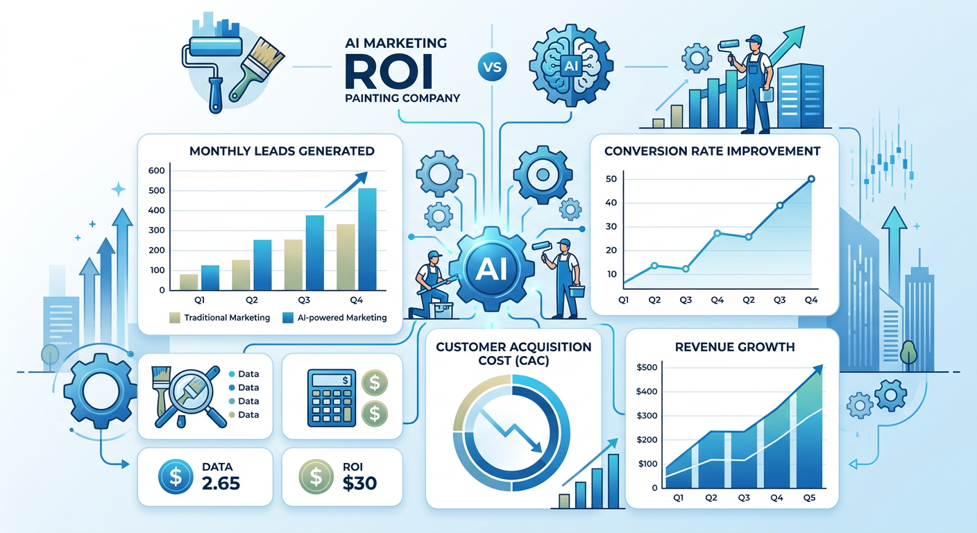 AI marketing ROI data for painting company companies in Las Vegas