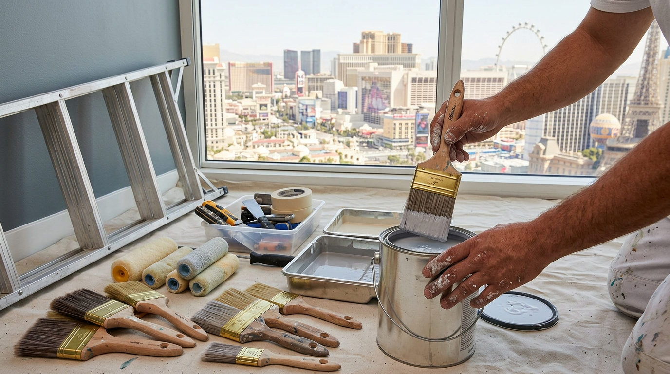 Painting Company equipment and tools used by professionals in Las Vegas, Nevada