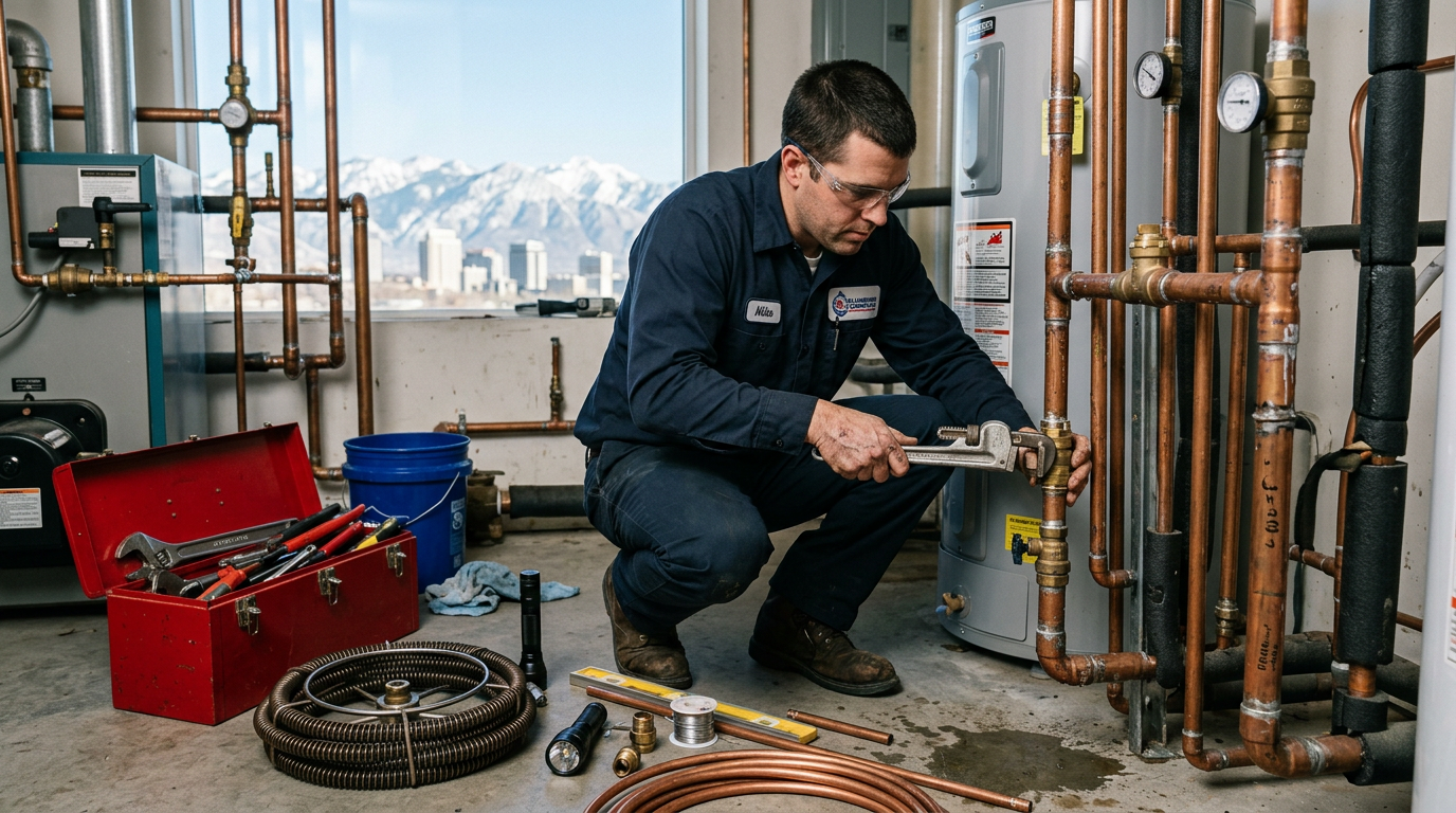 Plumbing Company equipment and tools used by professionals in Salt Lake City, Utah
