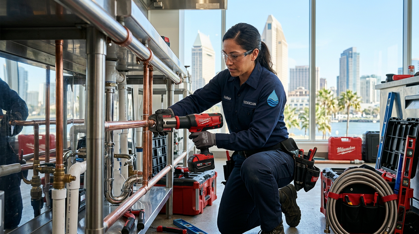 Plumbing Company professional working in San Diego, California