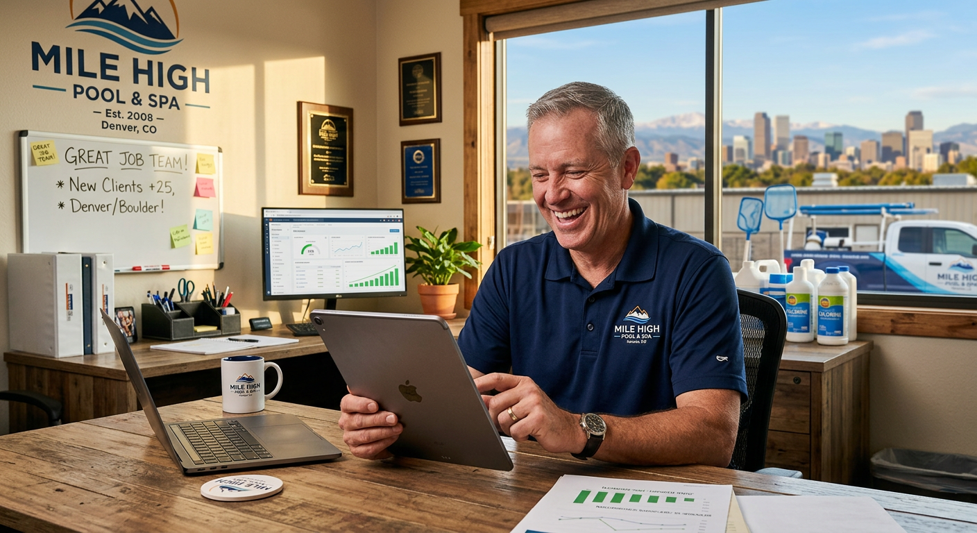 Jobber for Pool Service in Denver, CO — Pool Service business owner seeing AI marketing results in Denver, Colorado